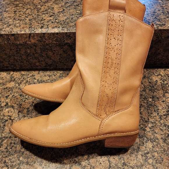 Sam & Libby Ladies Mid-Calf Leather Boots, Size 10B - Picture 4 of 9